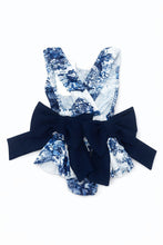 Load image into Gallery viewer, Girls Navy Toile Swimsuit