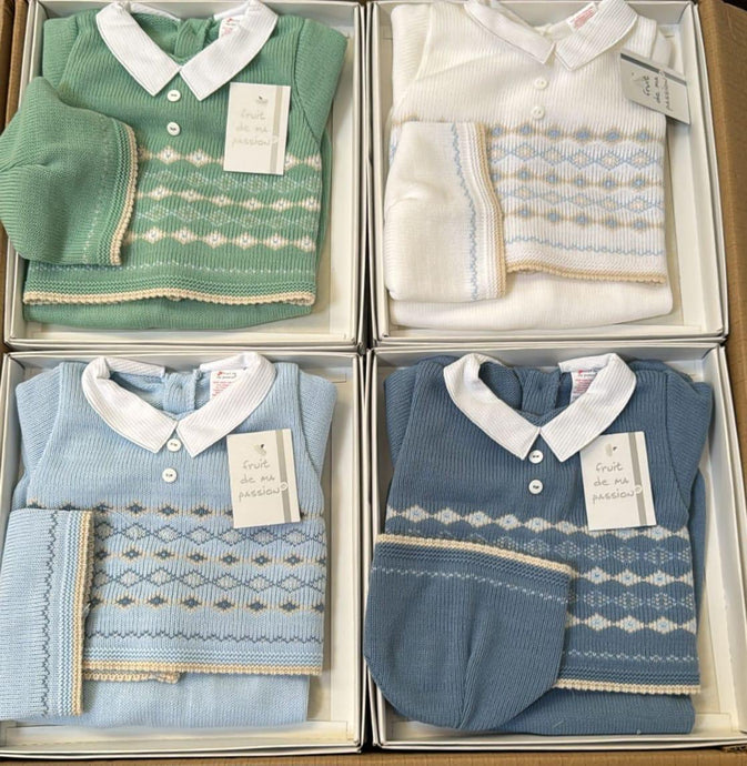 Boys Knitted 3 Piece Box Sets