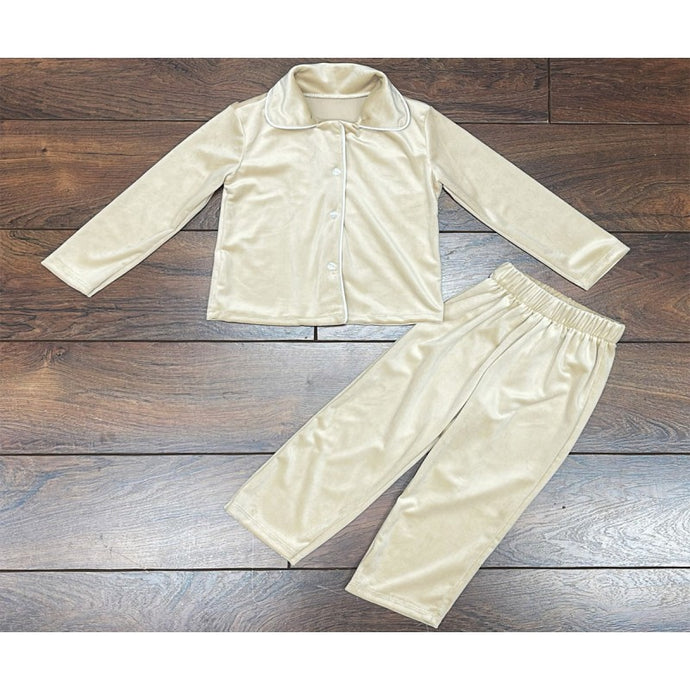 Champagne Gold Velvet Pyjamas