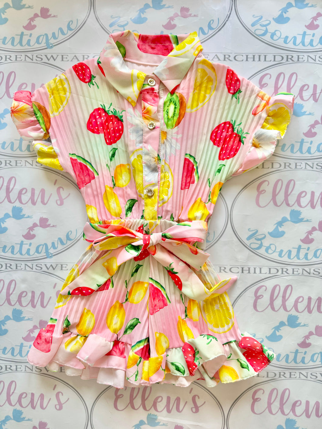 Pink Fruit Playsuit