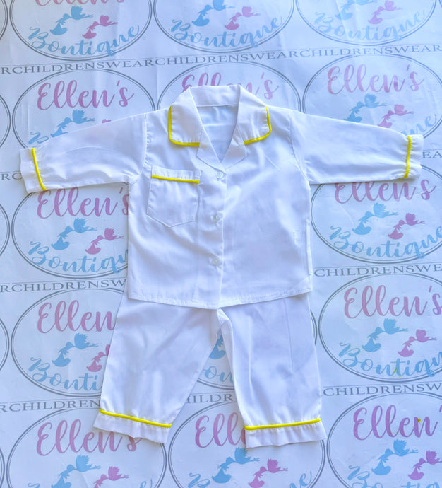 White and Lemon Pyjamas