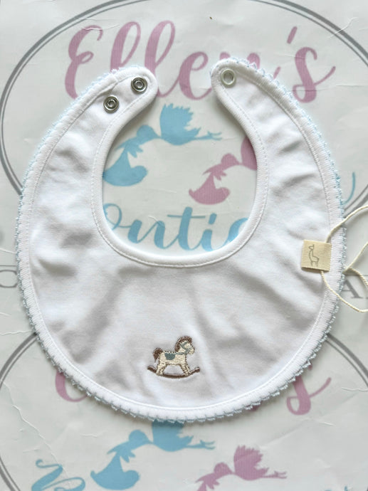 Baby GI Blue Rocking Horse Bib