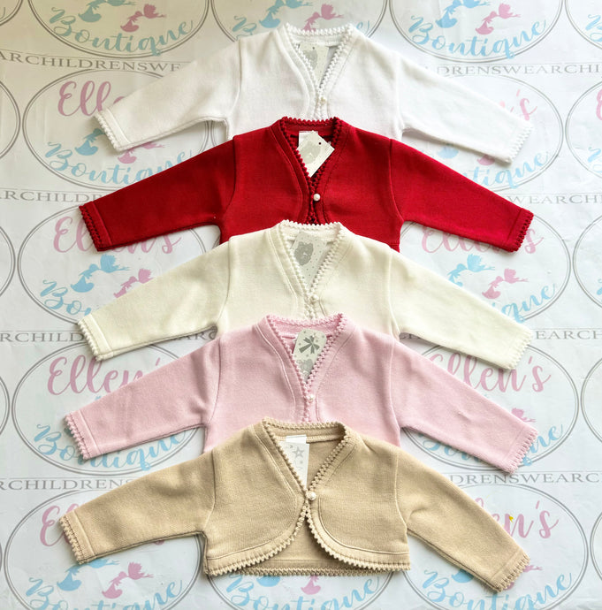 Pearl Button Bolero Cardigans - 5 Colours