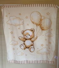 Load image into Gallery viewer, Bear Balloons Blanket in gift bag - choose colour