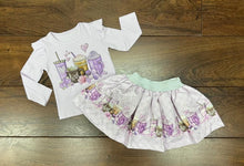 Load image into Gallery viewer, Lilac Coffee Skirt Set