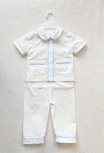 Load image into Gallery viewer, Boys Blue Swiss Cotton Pyjamas