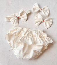 Load image into Gallery viewer, Red and Cream Smocked Dress