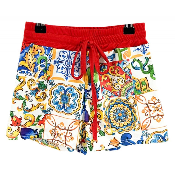 Red Spanish Swim Shorts