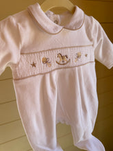 Load image into Gallery viewer, Rocking Horse Velvet Babygrow