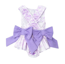 Load image into Gallery viewer, Girls Lilac Toile Swimsuit