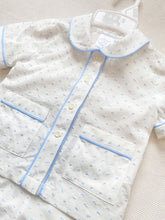 Load image into Gallery viewer, Boys Blue Swiss Cotton Pyjamas