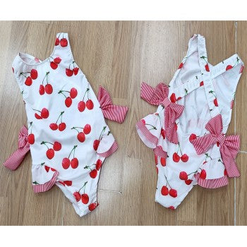 Cherries Frill Swimming costume