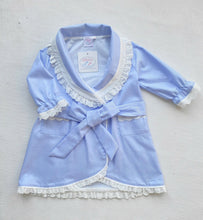 Load image into Gallery viewer, Blue Lux Cotton Pyjamas and Nightcoat