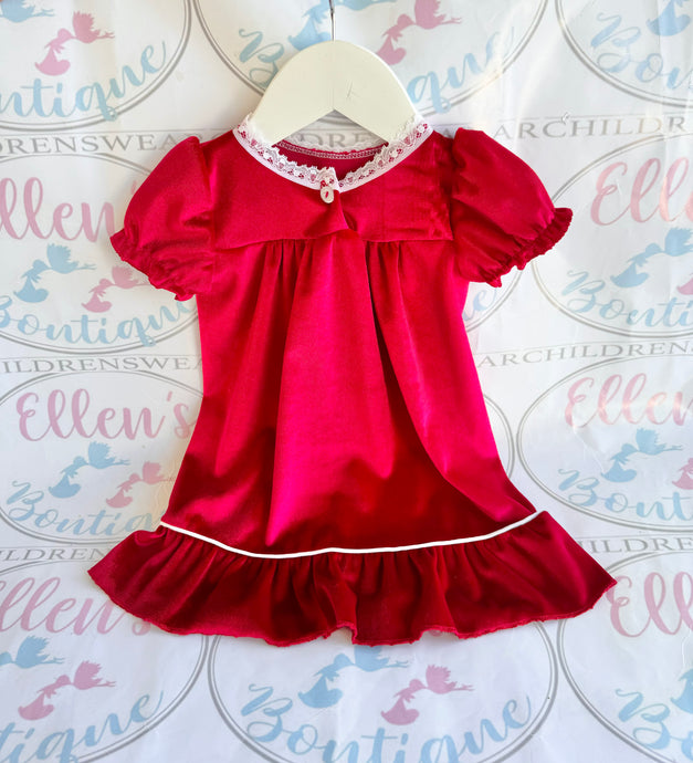 Red Velvet Traditional Nightie