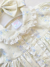 Load image into Gallery viewer, Cream and Blue Floral Long Sleeve Pyjamas