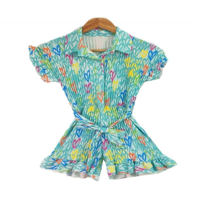Mint Hearts Playsuit