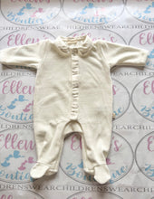 Load image into Gallery viewer, Baby GI Cream Boys Vintage Velvet Babygrow