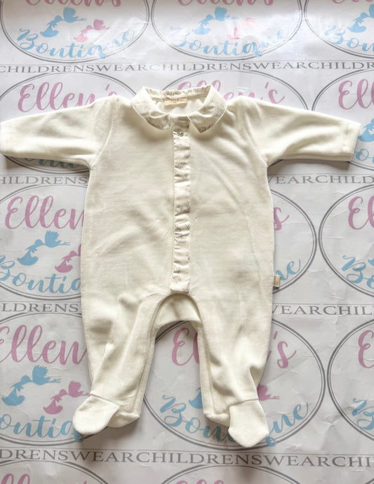 Baby GI Cream Boys Vintage Velvet Babygrow