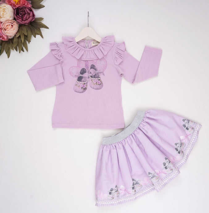 Lilac Ballerina Skirt Set