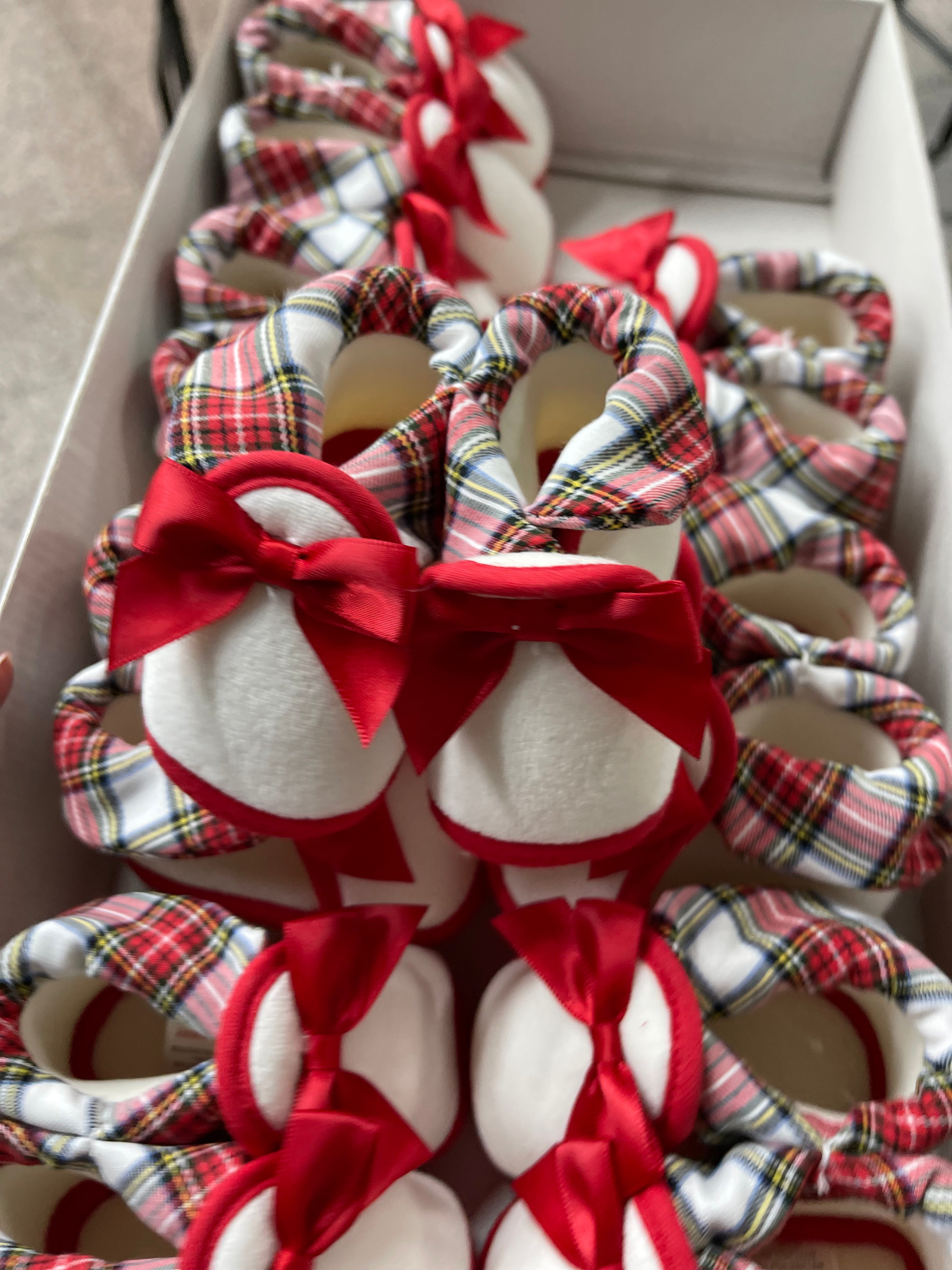 Baby tartan sale slippers