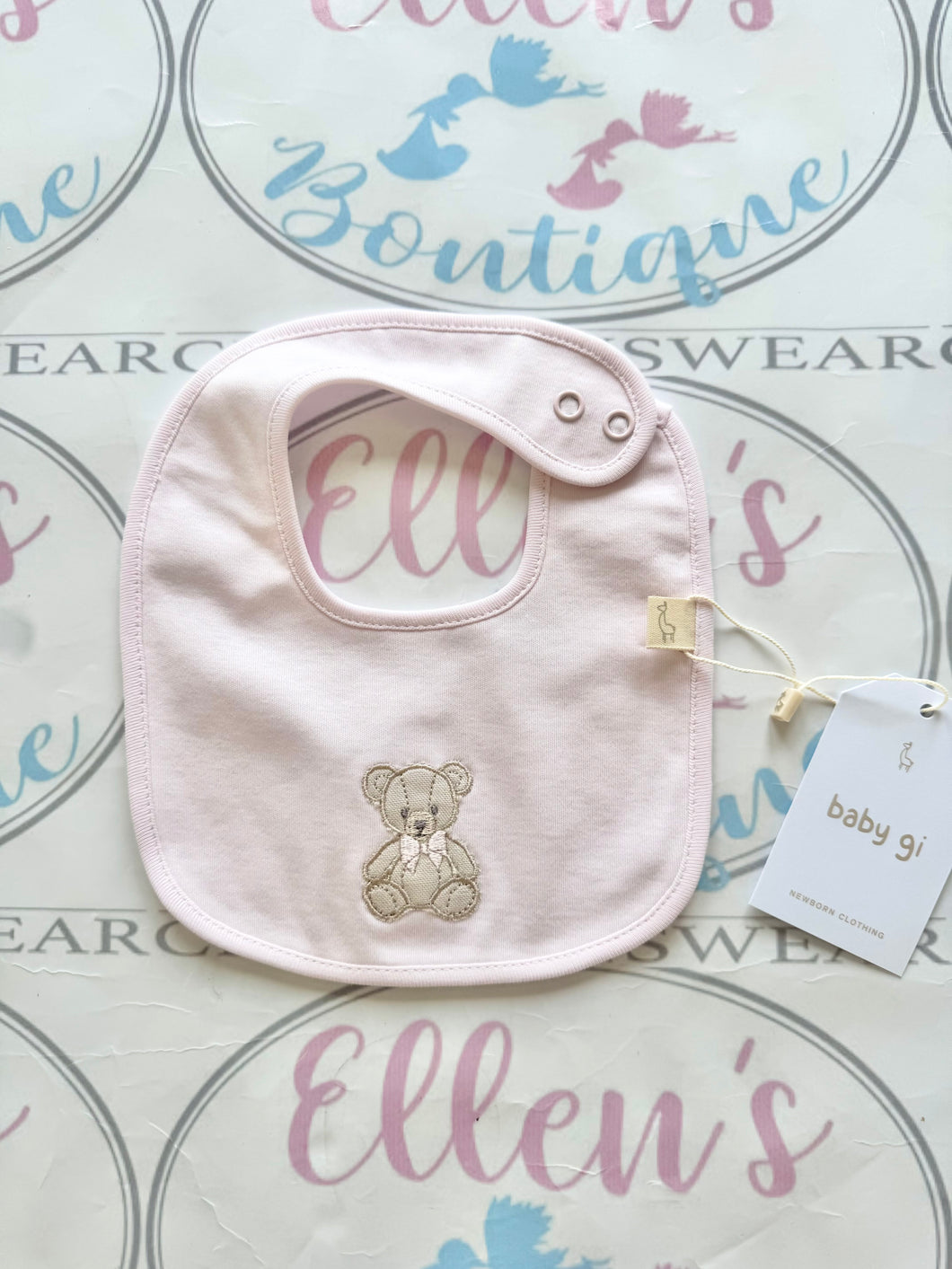 Baby GI Pink Teddy Bib