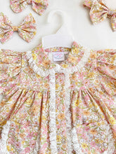 Load image into Gallery viewer, PREORDER Peach Floral Long Leg Pyjamas