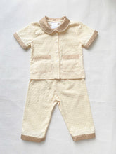 Load image into Gallery viewer, Boys Coffee and Cream Swiss Cotton Pyjamas