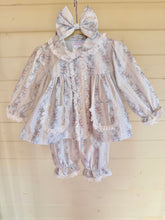 Load image into Gallery viewer, French Floral Blue Long Sleeve Pyjamas