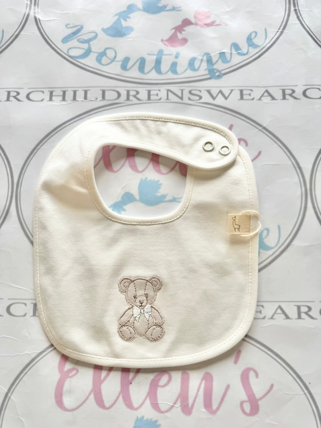 Baby GI Cream Teddy Bib