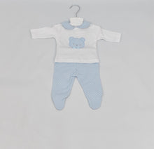 Load image into Gallery viewer, Blue Teddy Two Piece Set