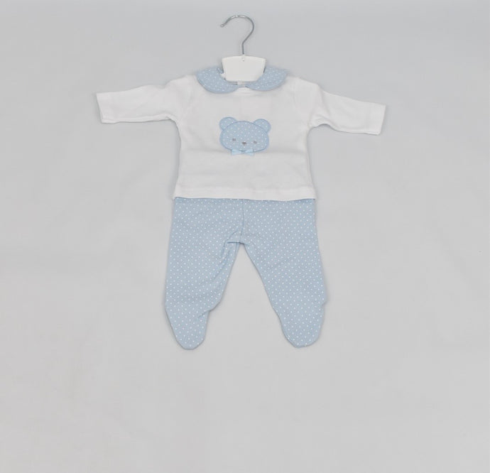 Blue Teddy Two Piece Set