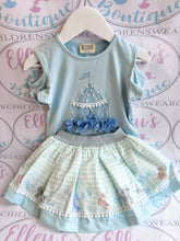 Load image into Gallery viewer, Blue Circus Skirt Set