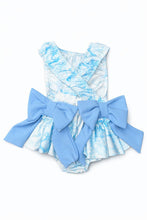 Load image into Gallery viewer, Girls Blue Toile Swimsuit