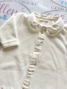 Baby GI Cream Boys Vintage Velvet Babygrow