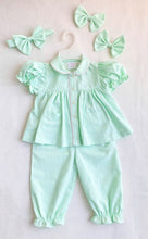 Load image into Gallery viewer, PREORDER Mint and Pink Long Leg Pyjamas