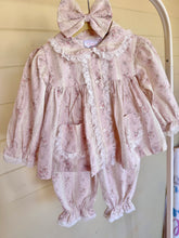 Load image into Gallery viewer, French Floral Pink Long Sleeve Pyjamas