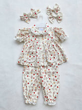 Load image into Gallery viewer, Strawberry and Flowers Long Leg Pyjamas