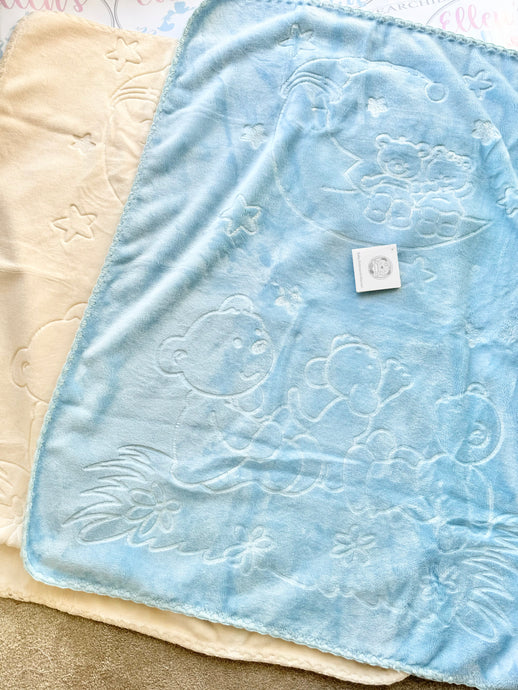 Pram Size Blue Spanish Blanket