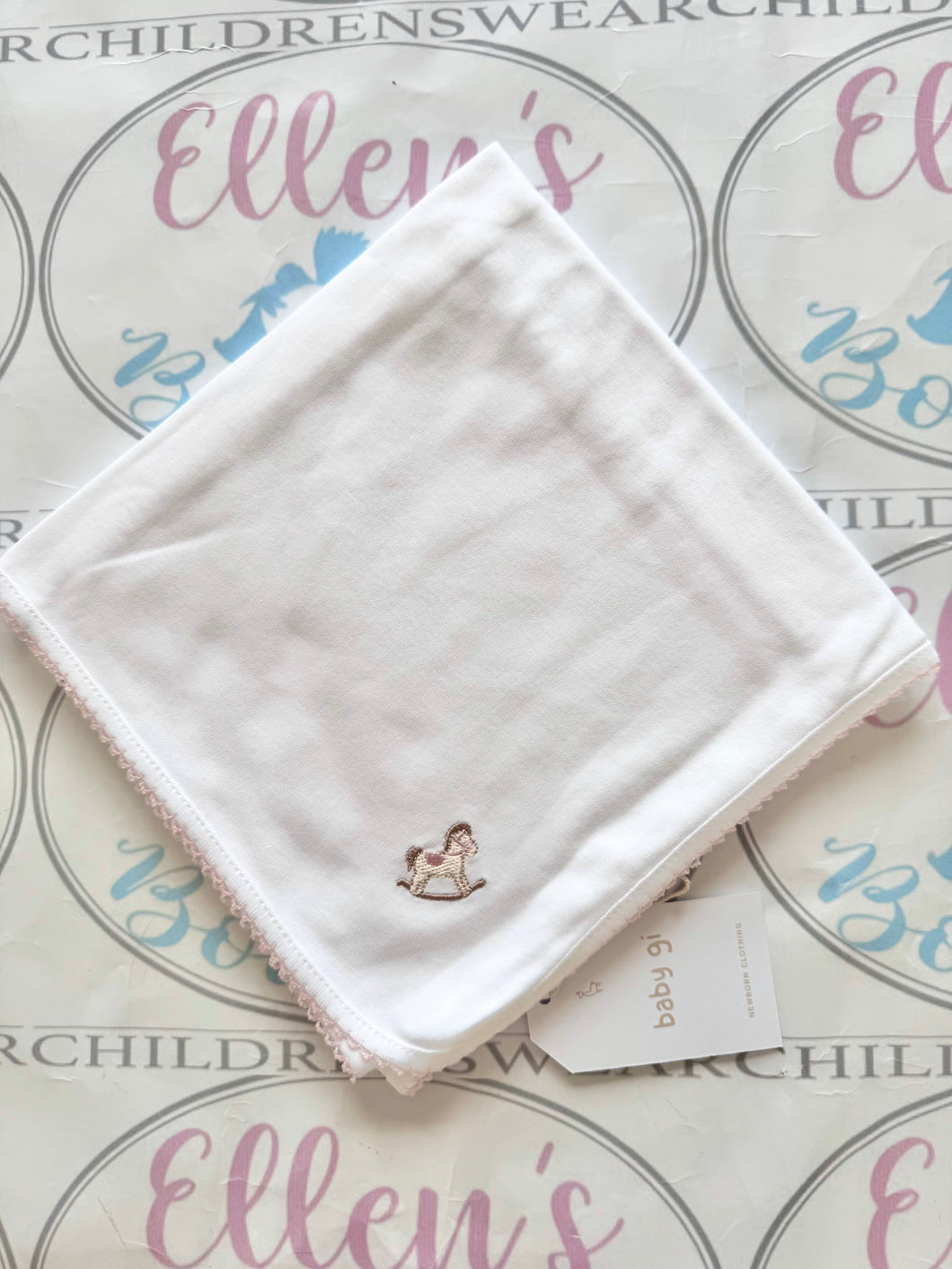 Baby GI Pink Rocking Horse Wrap