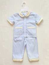 Load image into Gallery viewer, PREORDER Blue Stripes Pyjamas and Nightcoat