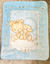 Load image into Gallery viewer, Large Cot Size Blue Spanish Blanket