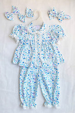 Load image into Gallery viewer, PREORDER Blue Strawberry Cotton Long Leg Pyjamas