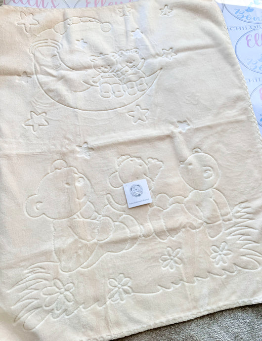 Pram Size Cream Spanish Blanket