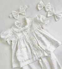 Load image into Gallery viewer, Pink, Blue and Lemon Swiss Cotton Long Leg Pyjamas