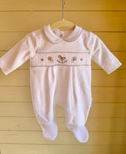 Load image into Gallery viewer, Rocking Horse Velvet Babygrow