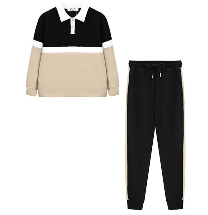 Boys Coffee and Black Tracksuit