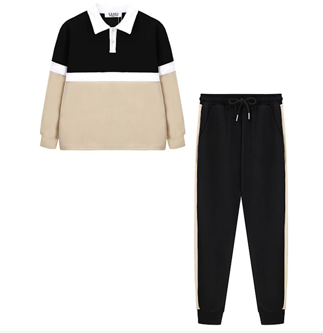 Boys Coffee and Black Tracksuit
