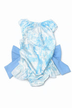 Load image into Gallery viewer, Girls Blue Toile Swimsuit