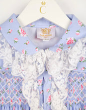 Load image into Gallery viewer, Floral Smocked Nightcoat and Nightgown Set